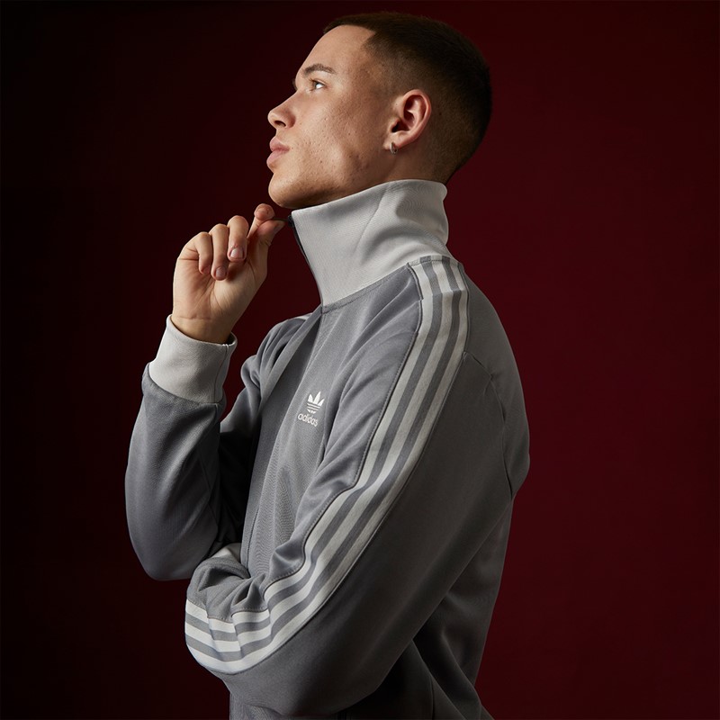 adidas Originals Mens Adicolor Classics Beckenbauer Track Top Grey Three/Grey Two