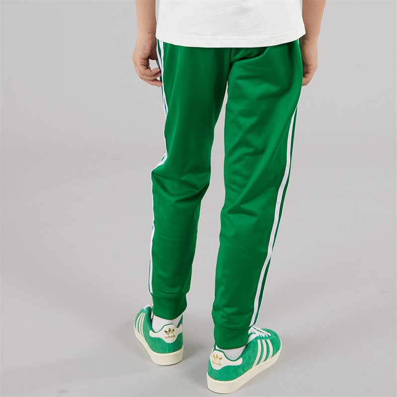 adidas Originals Junior Boys Adicolor Superstar Track Pants Green/White