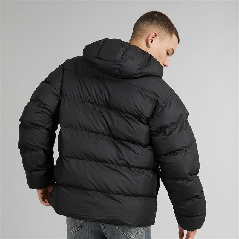 adidas Originals Mens Commercial Hooded Puffer Jacket Black