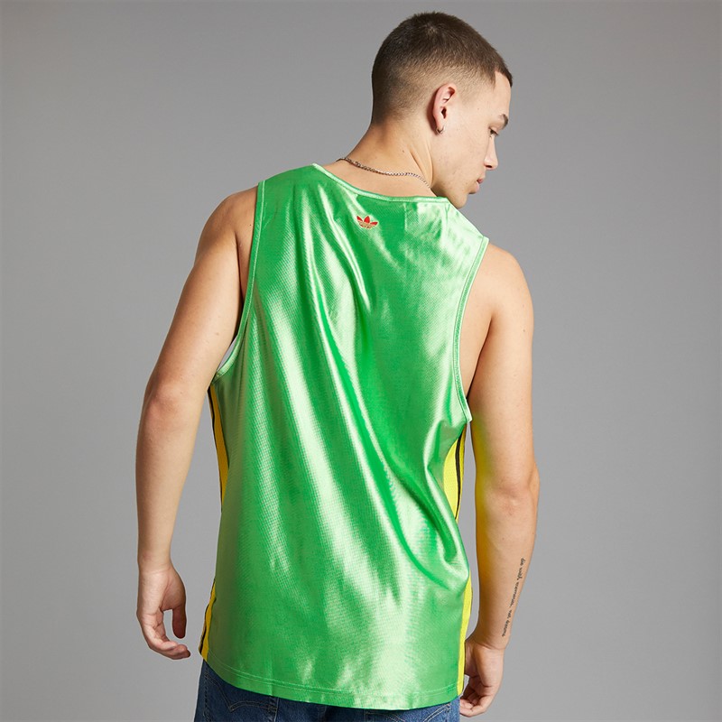 adidas Originals Mens Retro Boxing Tank Top Energy Green