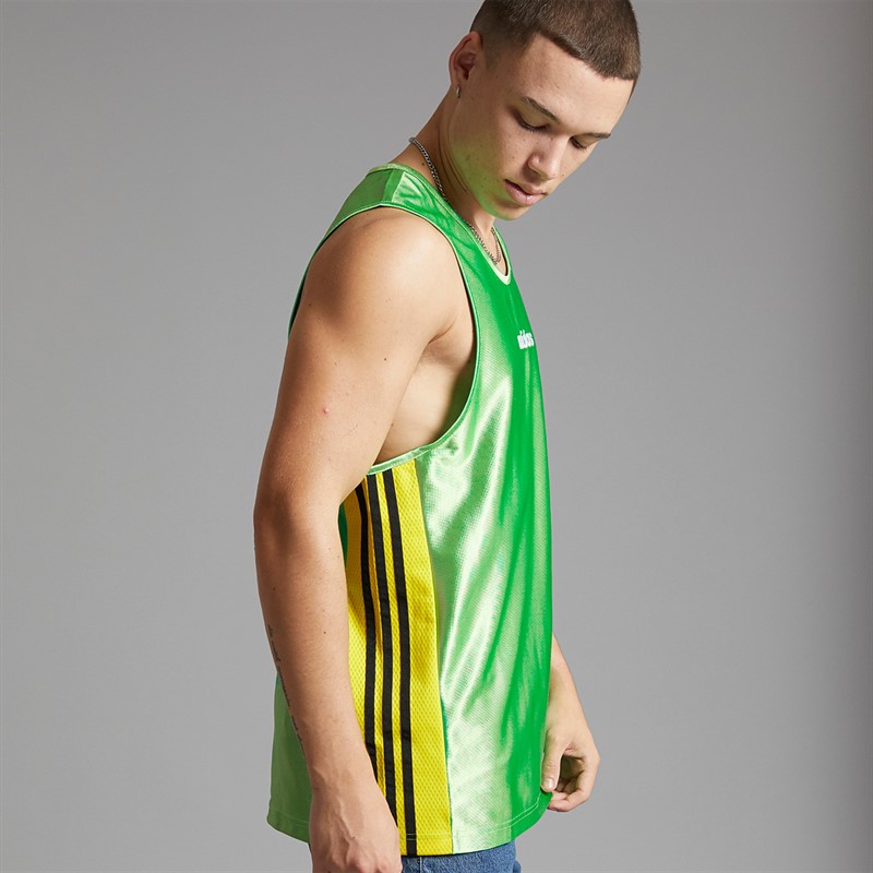 adidas Originals Mens Retro Boxing Tank Top Energy Green