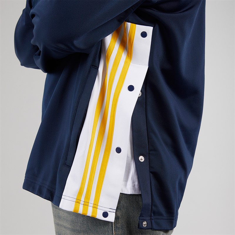 adidas Originals Mens Adicolor Adibreak Full Zip Hoodie Night Indigo/Bold Gold/White