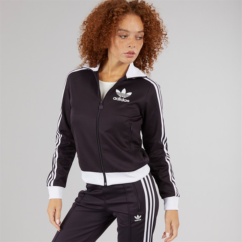adidas Originals Womens Adicolor Heritage Track Top Aurora Black