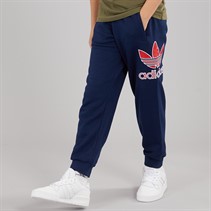 adidas Originals Junior Boys Adicolor Big Logo Oversized Joggers Night Indigo