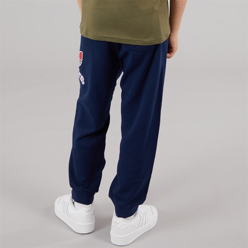 adidas Originals Junior Boys Adicolor Big Logo Oversized Joggers Night Indigo