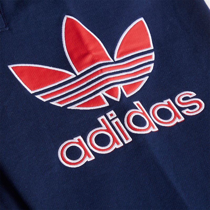 adidas Originals Junior Boys Adicolor Big Logo Oversized Joggers Night Indigo