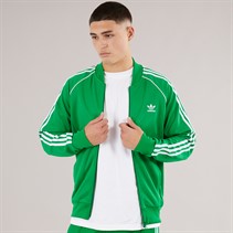 adidas Originals Mens Adicolor Classics Superstar Track Jacket Green/White