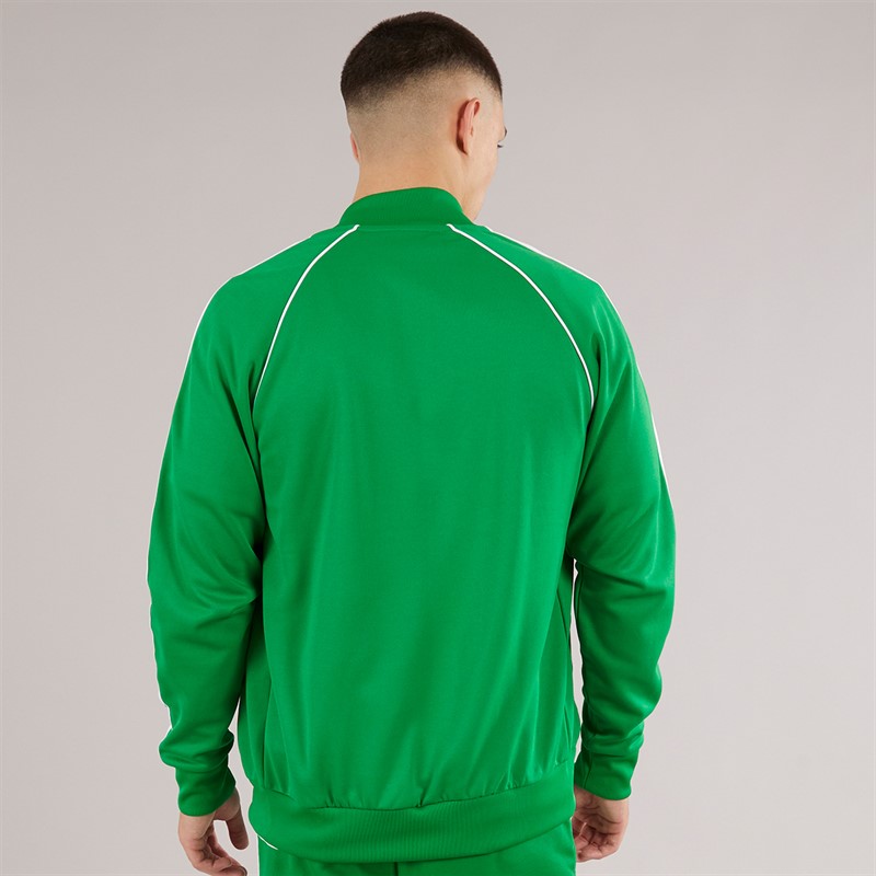 adidas Originals Mens Adicolor Classics Superstar Track Jacket Green/White