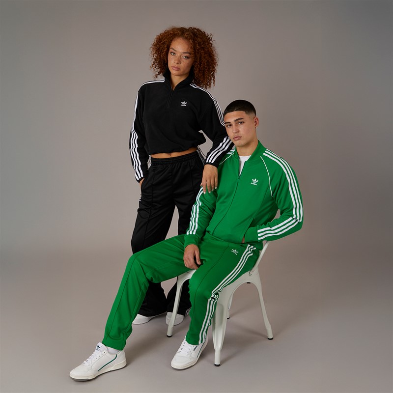 adidas Originals Mens Adicolor Classics Superstar Track Jacket Green/White