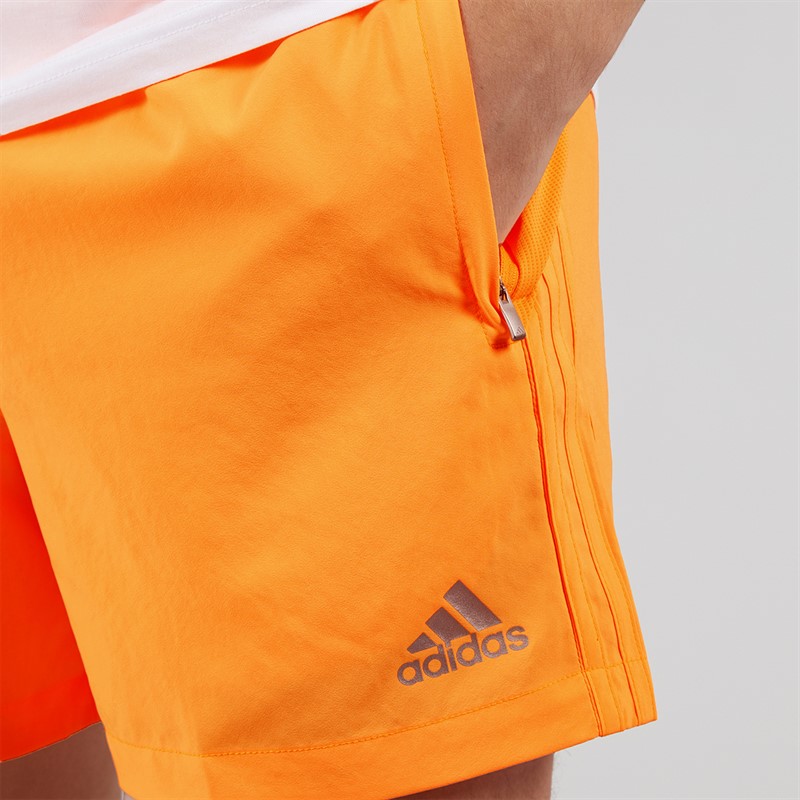 adidas Originals Mens Climacool Training Shorts Flash Orange