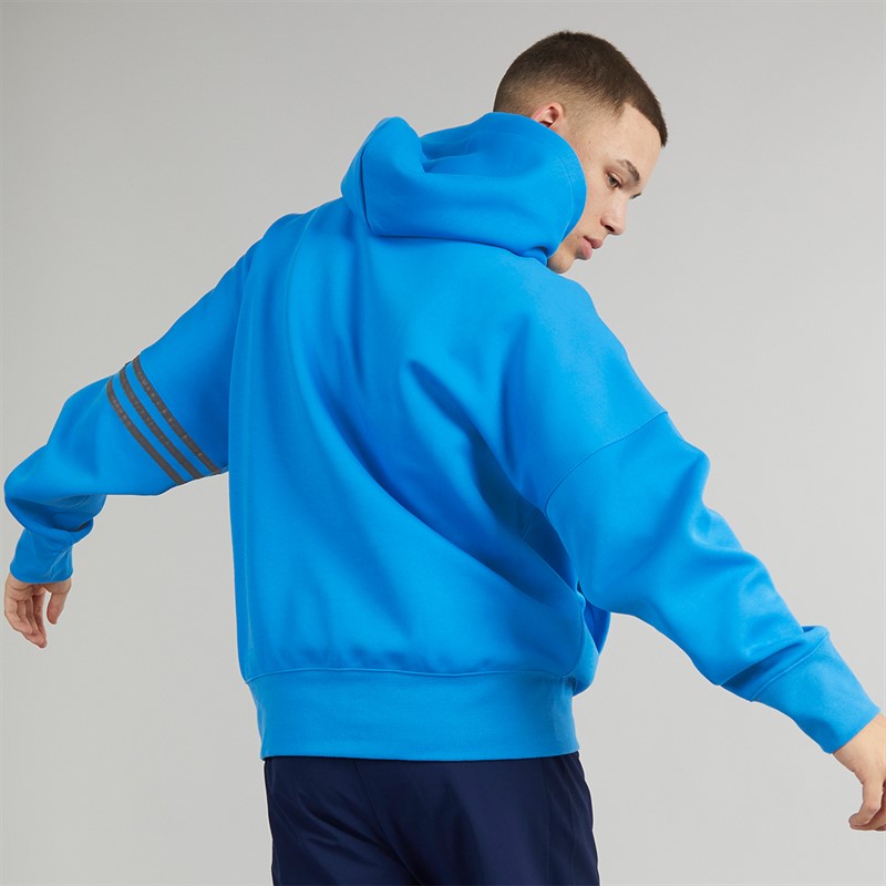 adidas Originals Mens Neuclassics Hoodie Bright Blue