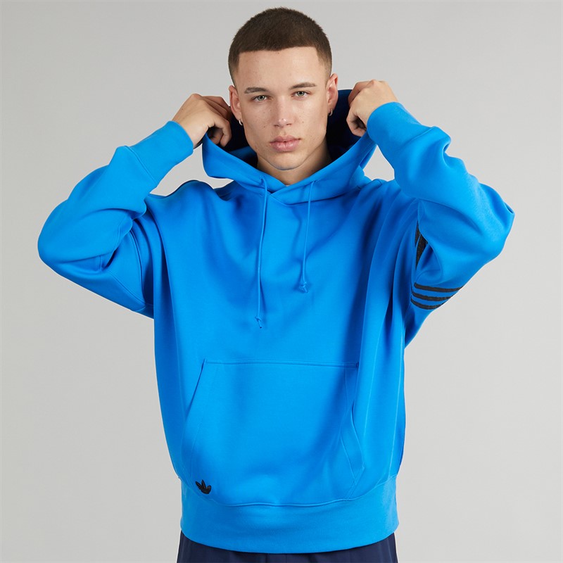 adidas Originals Mens Neuclassics Hoodie Bright Blue