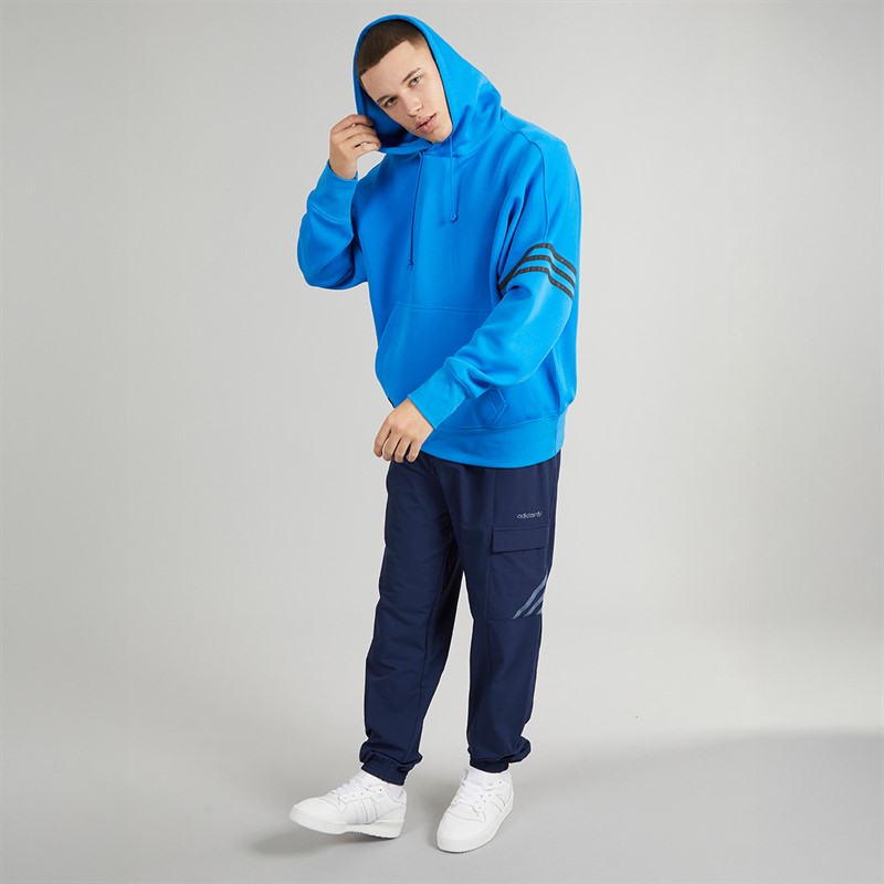 adidas Originals Mens Neuclassics Hoodie Bright Blue
