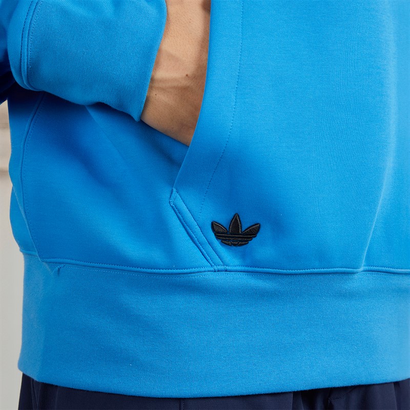 adidas Originals Mens Neuclassics Hoodie Bright Blue