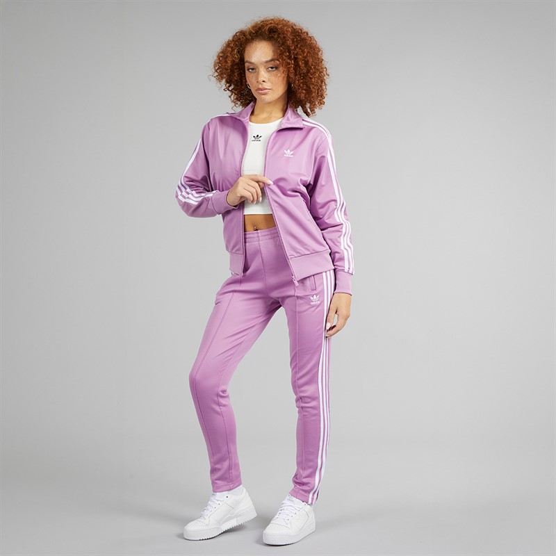 adidas Originals Womens Adicolor Superstar Track Pants Preloved Purple