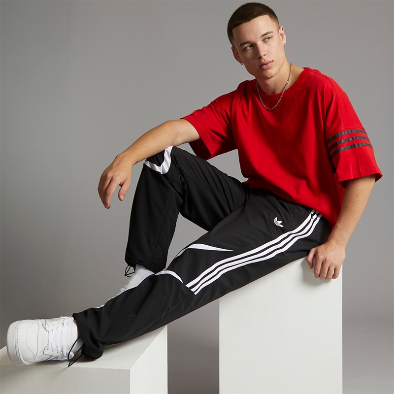 adidas Originals Mens Adicolor Teamgeist Track Pants Black/White