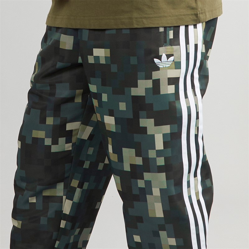 adidas Originals Mens X Minecraft Track Pants Silver Pebble/Magic Lime/Tribe Green/Legend Ivy