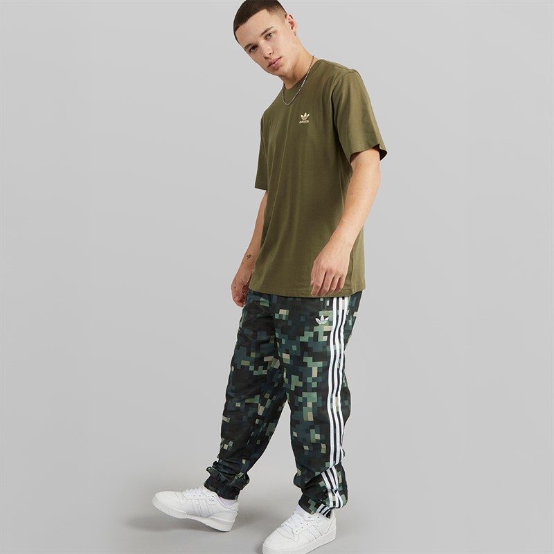 adidas Originals Mens X Minecraft Track Pants Silver Pebble/Magic Lime/Tribe Green/Legend Ivy