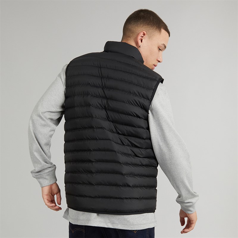 adidas Originals Mens 3-Stripes Padded Gillet Black/White