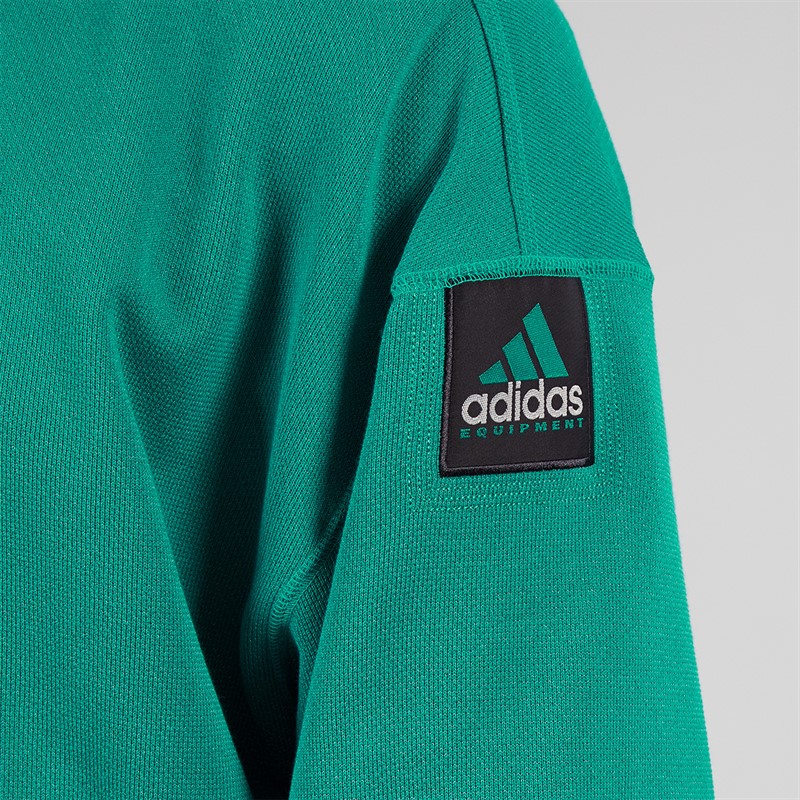 adidas Originals Mens EQT Reflective Crew Neck Sweatshirt Equipment Green