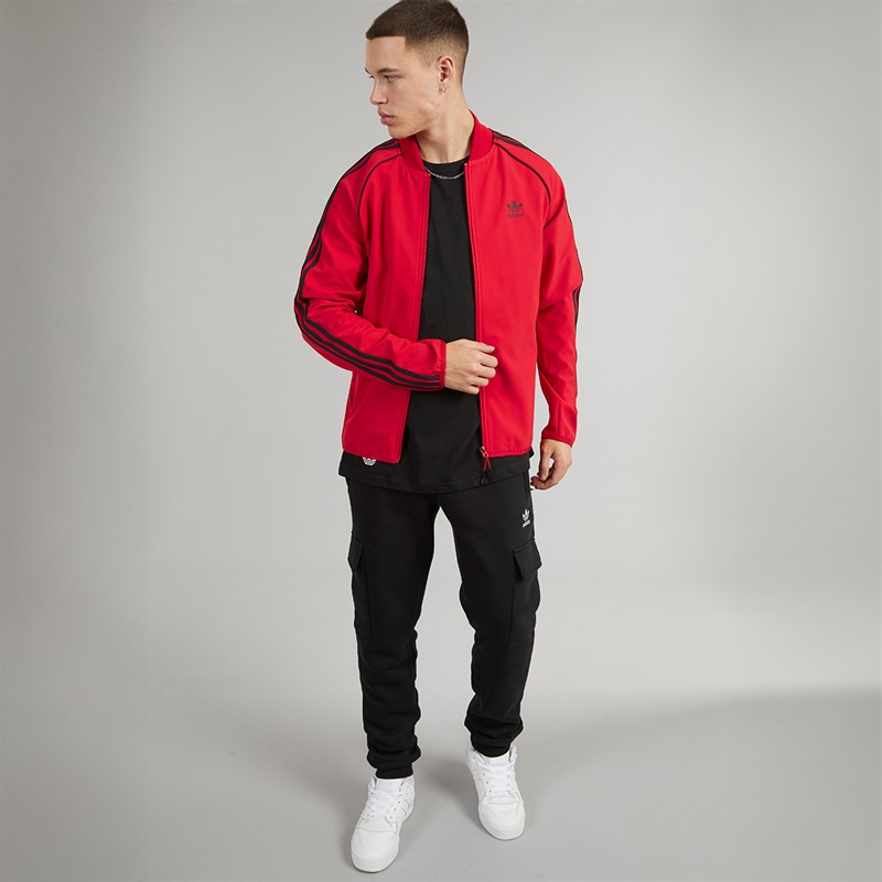 adidas Originals Mens Adicolor Superstar Track Jacket Better Scarlet/Black