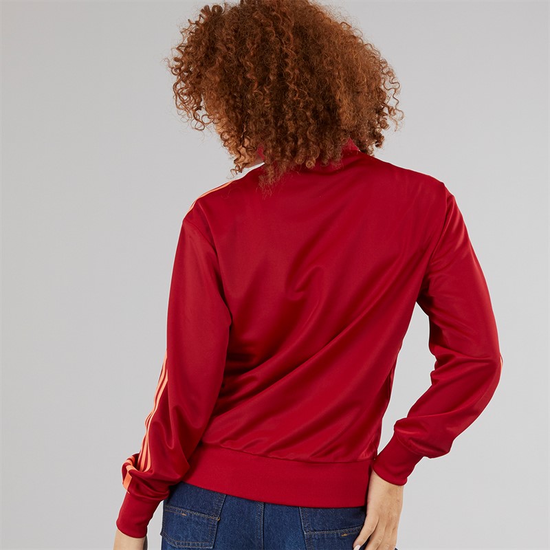 adidas Originals Womens Adicolor Classics Loose Firebird Track Top Team Victory Red/Semi Coral Team Victory Red / Semi Coral