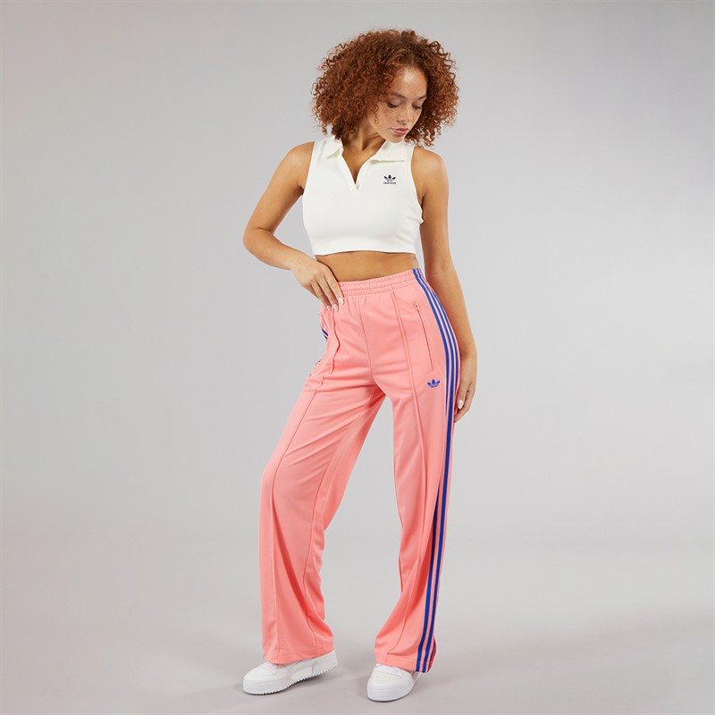 adidas Originals Womens Adicolor Classic Firebird Loose Track Pants Semi Pink Spark/Blue