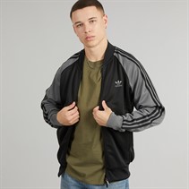 adidas Originals Mens Adicolor Classics Superstar Track Jacket Black/Grey Four