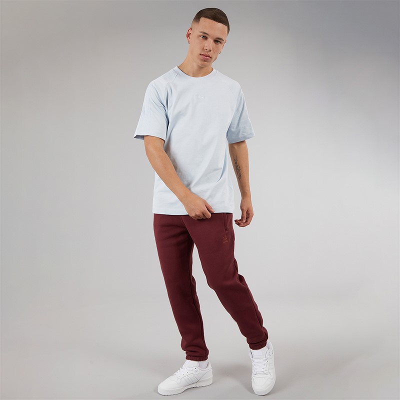 adidas Originals Mens Trefoil Essentials Joggers Shadow Red