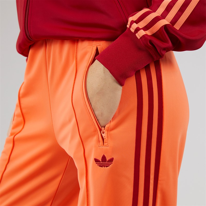 adidas Originals Womens Adicolor Classic Firebird Loose Track Pants Semi Coral/Team Victory Red
