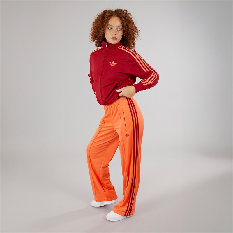 adidas Originals Womens Adicolor Classic Firebird Loose Track Pants Semi Coral/Team Victory Red