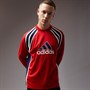 adidas Originals Mens Warm Up Long Sleeve Top Better Scarlet
