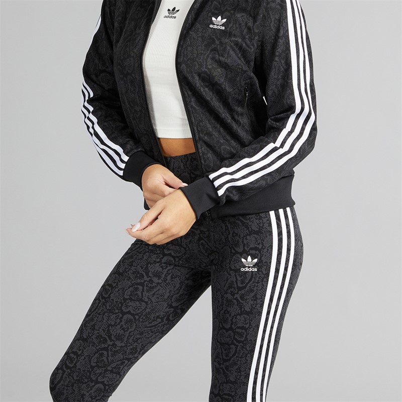 adidas Originals Womens Snake All Over Print Leggings Black/Multicolor