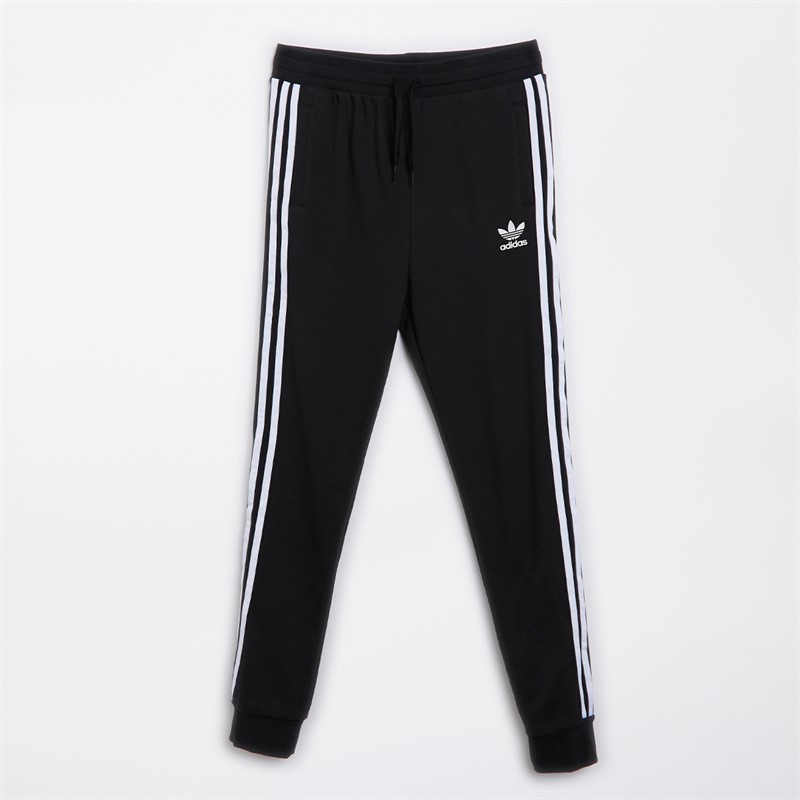 adidas Originals Junior Boys Adicolor 3-Stripes Trefoil Joggers Black/White