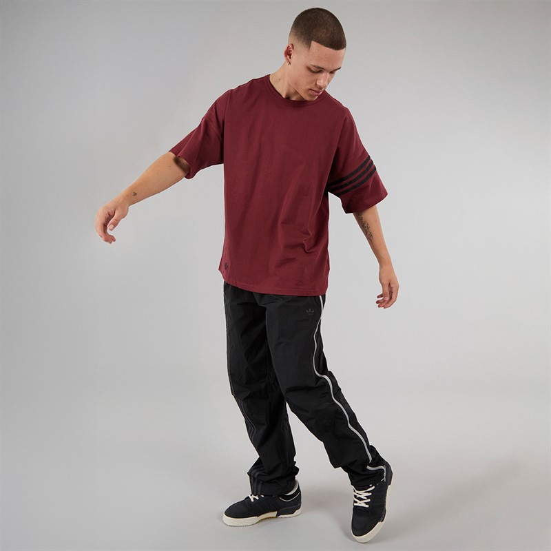 adidas Originals Mens Fashion Side Mesh Zip Track Pants Black