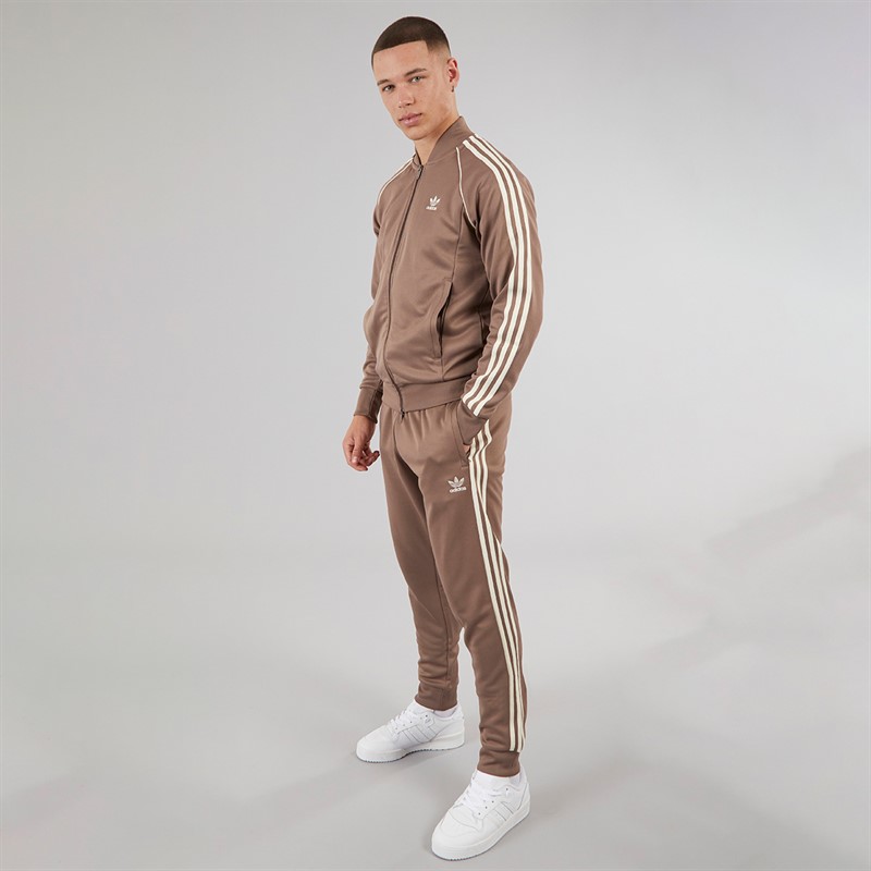 adidas Originals Mens Adicolor Classics Superstar Track Pants Trace Brown