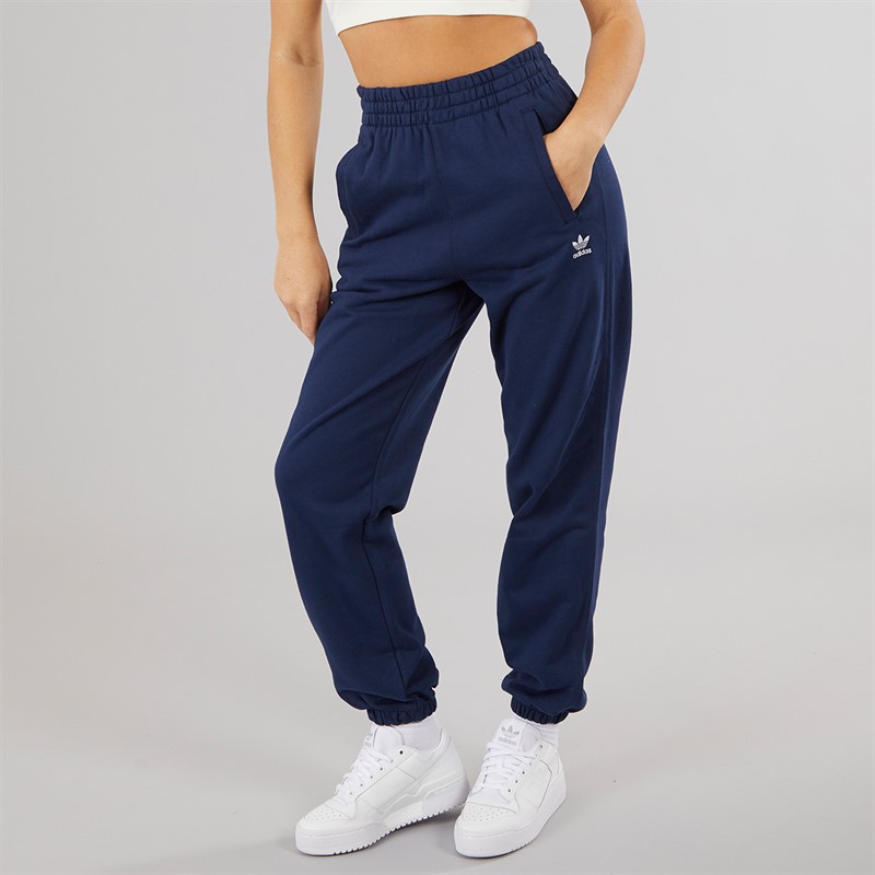 adidas Originals Womens Trefoil Essentials French Terry Joggers Night Indigo