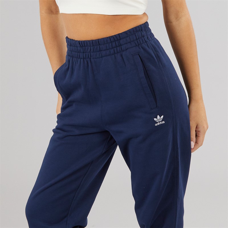 adidas Originals Womens Trefoil Essentials French Terry Joggers Night Indigo