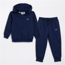 adidas Originals Infant Boys Graphic Back Hoodie And Joggers Set Night Indigo