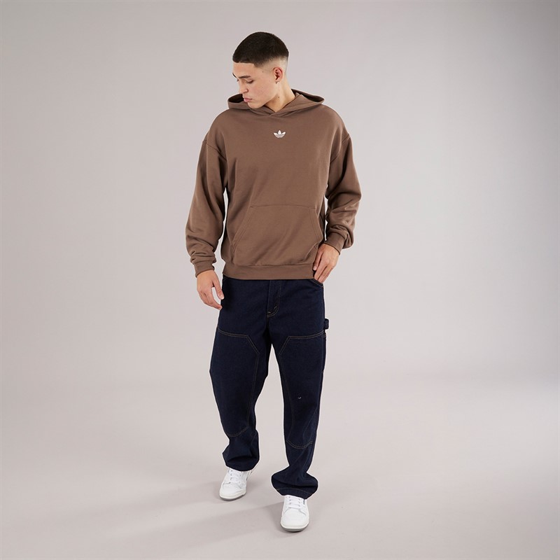 adidas Originals Mens Graphic Back Hoodie Earth Strata