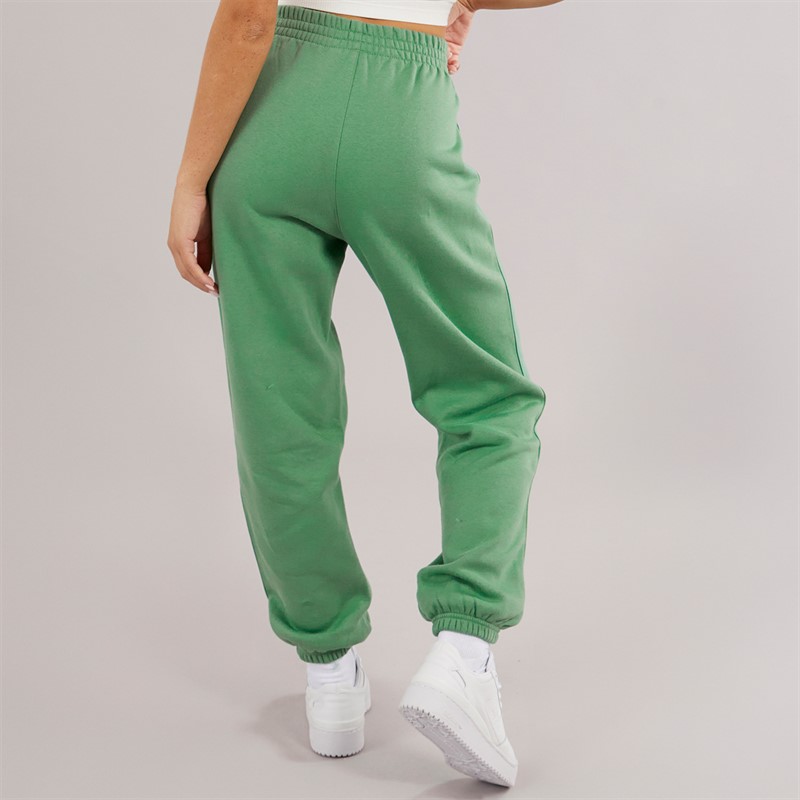 adidas Originals Womens Trefoil Essentials Loose Fleece Joggers Preloved Green