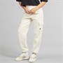 adidas Originals Womens Trefoil Essentials Cargo Fleece Joggers Wonder White