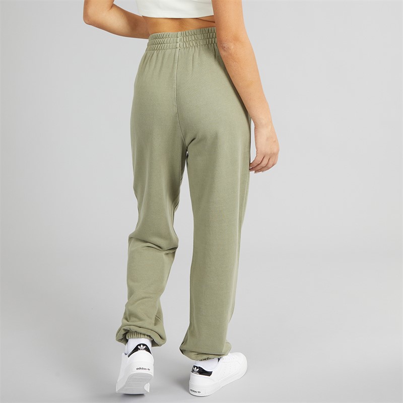 adidas Originals Womens Trefoil Essentials French Terry Joggers Olive Strata