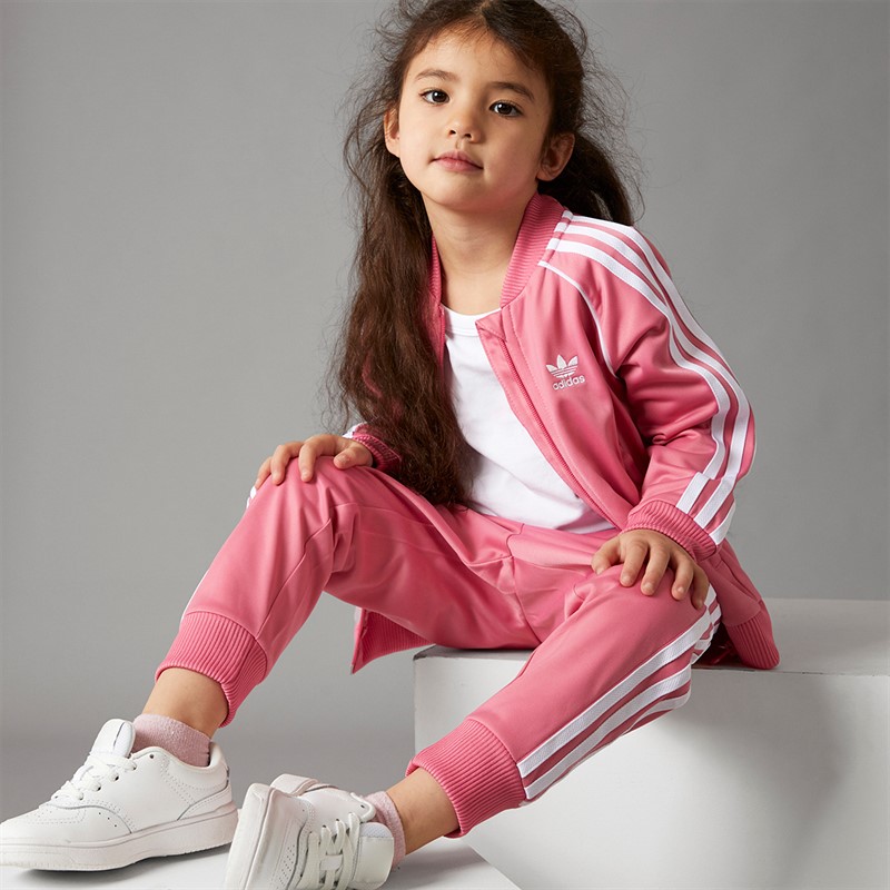 adidas Originals Girls Adicolor Superstar Tracksuit Rose Tone