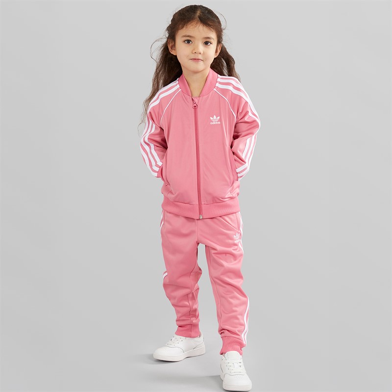 adidas Originals Girls Adicolor Superstar Tracksuit Rose Tone