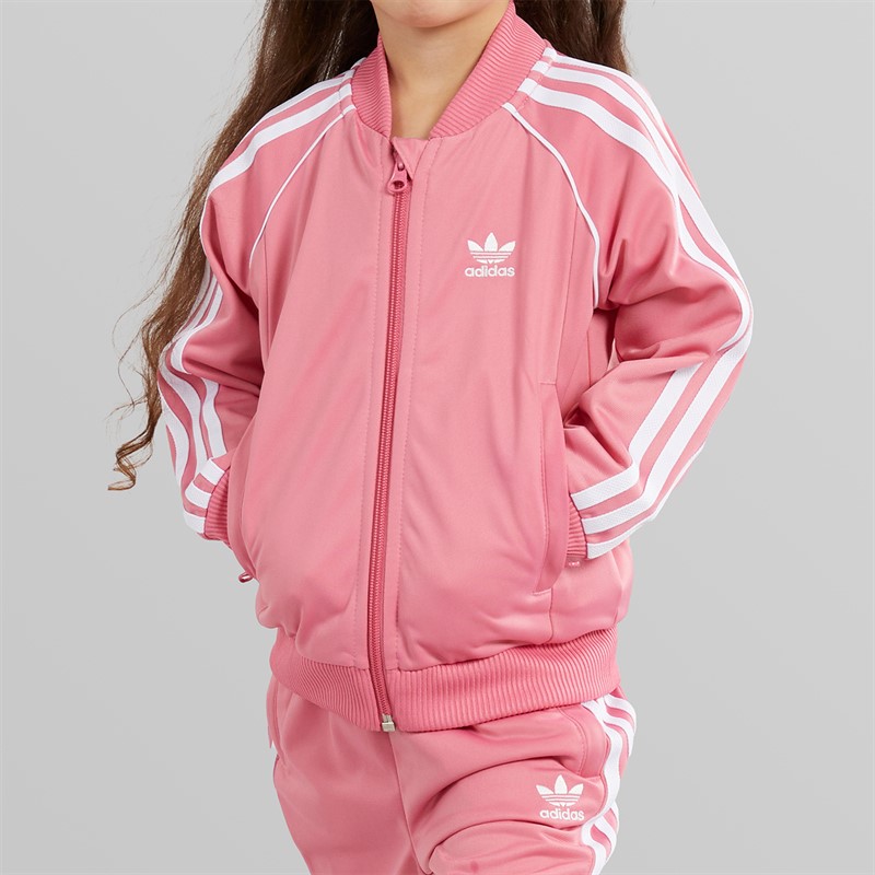 adidas Originals Girls Adicolor Superstar Tracksuit Rose Tone