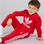 adidas Originals Boys Adicolor Trefoil Crew Sweatshirt And Joggers Set Better Scarlet