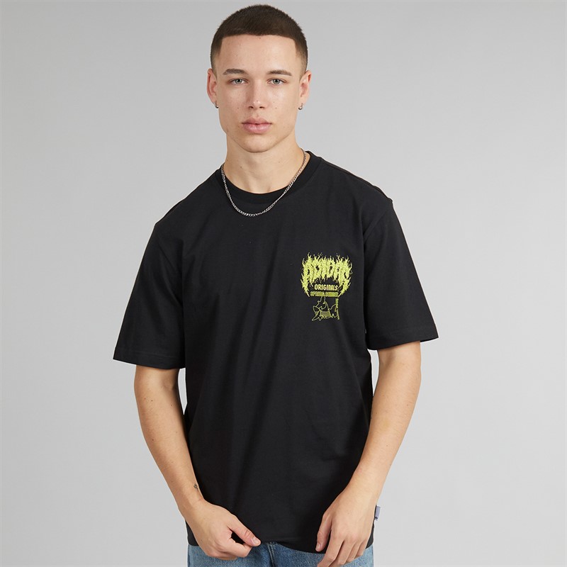 adidas Originals Mens Trefoil Series Elevated Graphic Back T-Shirt Black