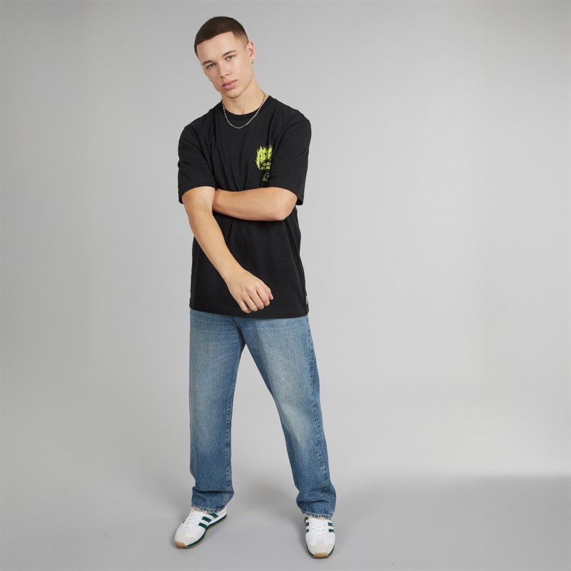 adidas Originals Mens Trefoil Series Elevated Graphic Back T-Shirt Black