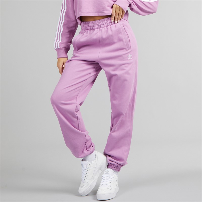 adidas Originals Womens Trefoil Essentials French Terry Joggers Preloved Purple